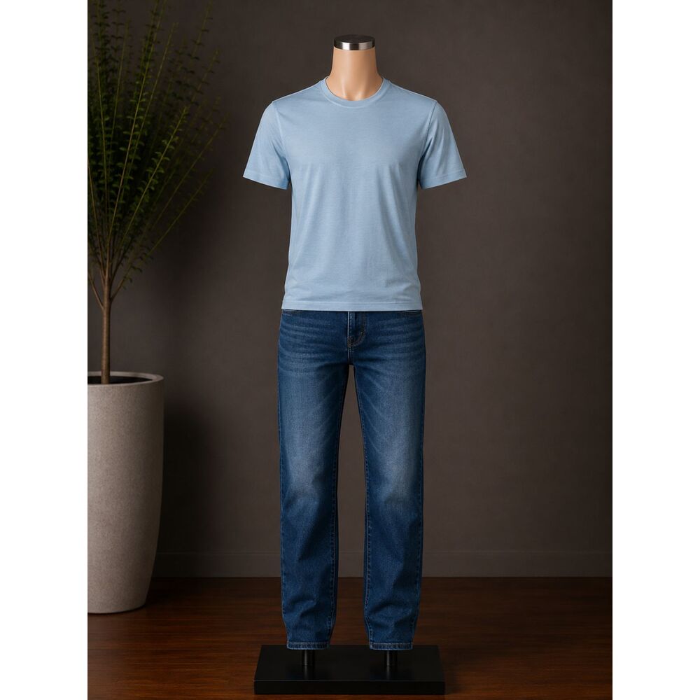 Leg3nd Inspire Light Blue Performance T-Shirt Men’s Medium Athletic Crewneck